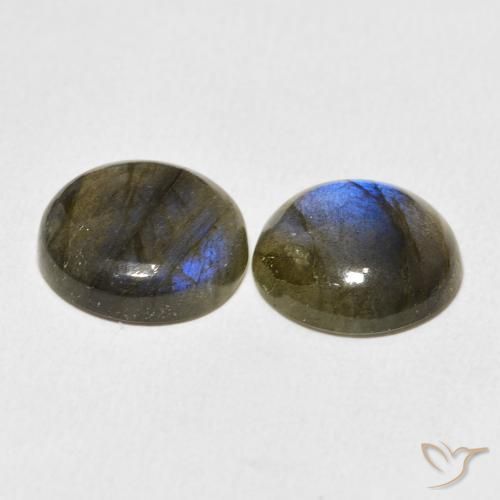 Pedras preciosas de Labradorita Multicolorido natural de 12.98 ct, Redondo, Translúcido