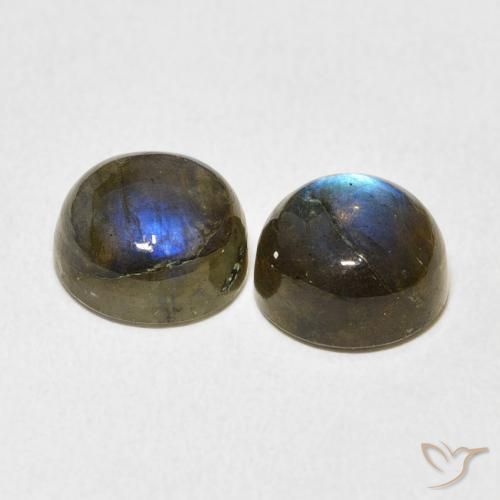 Pedras preciosas de Labradorita Multicolorido natural de 7.35 ct, Redondo, Translúcido