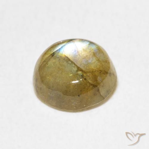 Labradorita Multicolorido Natural 1.33ct, Redondo, Translúcido