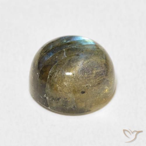 Labradorita Multicolorido Natural 3.82ct, Redondo, Translúcido