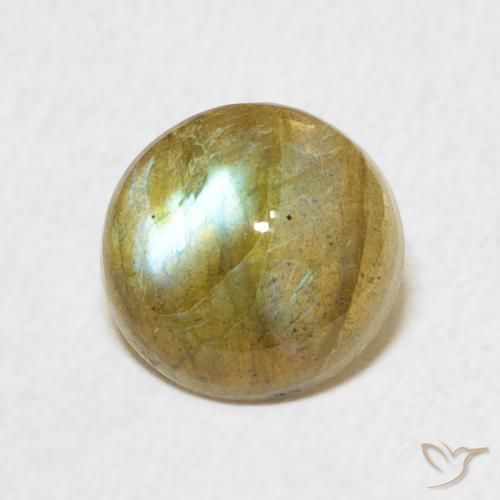 Labradorita Multicolorido Natural 1.62ct, Redondo, Translúcido