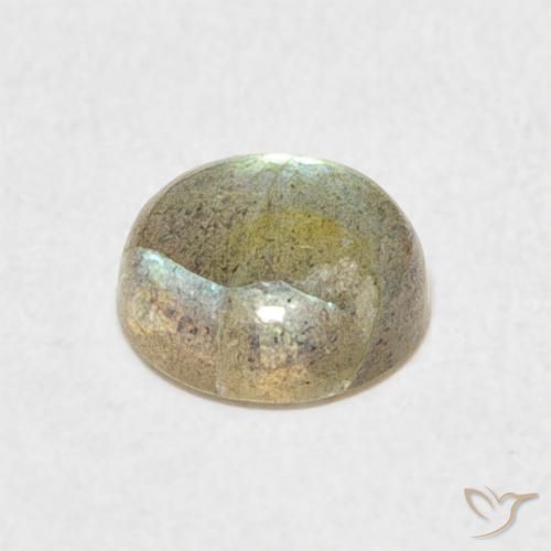 Labradorita Multicolorido Natural 1.26ct, Redondo, Translúcido
