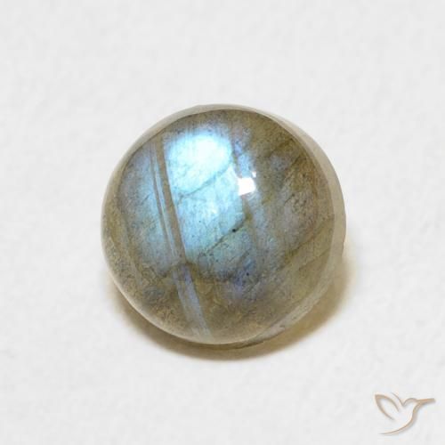 Labradorita Multicolorido Natural 1.77ct, Redondo, Translúcido
