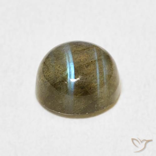 Labradorita Multicolorido Natural 1.77ct, Redondo, Translúcido