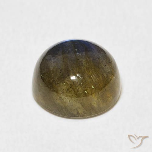 Labradorita Multicolorido Natural 3.53ct, Redondo, Translúcido