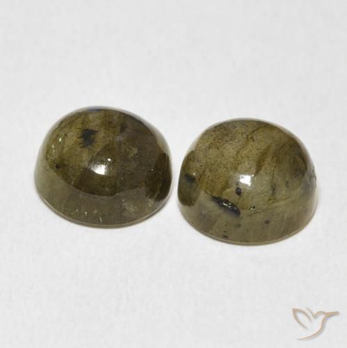 Pedras preciosas de Labradorita Multicolorido natural de 7.00 ct, Redondo, Translúcido