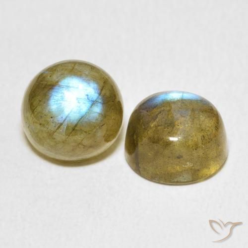 Pedras preciosas de Labradorita Multicolorido natural de 7.29 ct, Redondo, Translúcido