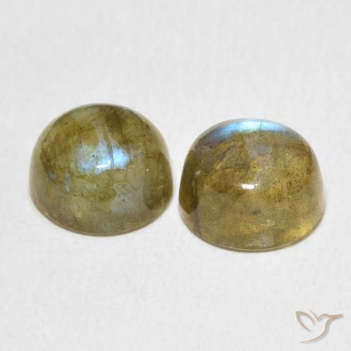 Pedras preciosas de Labradorita Multicolorido natural de 7.29 ct, Redondo, Translúcido