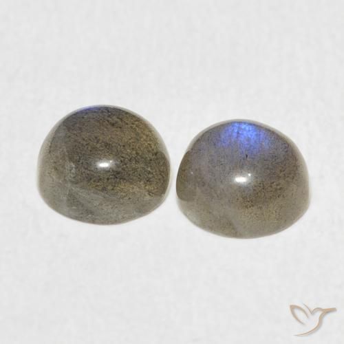 Pedras preciosas de Labradorita Multicolorido natural de 2.14 ct, Redondo, Translúcido