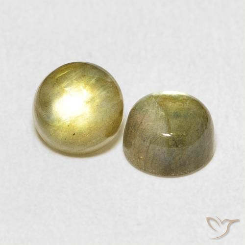 Pedras preciosas de Labradorita Multicolorido natural de 2.50 ct, Redondo, Translúcido