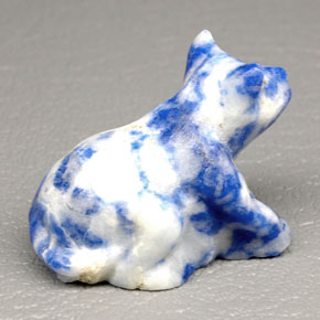Lápis-lazúli azul natural 68,22ct, forma extravagante, opaco