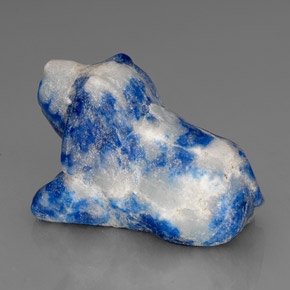 Lápis-lazúli azul natural 66,94ct, forma extravagante, opaco