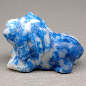 Lápis-lazúli azul natural 96,76ct, forma extravagante, opaco