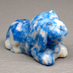Lápis-lazúli azul natural 96,76ct, forma extravagante, opaco