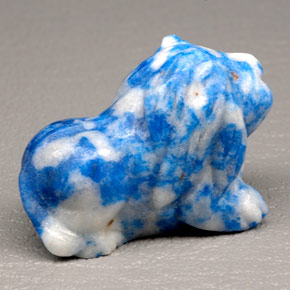 Lápis-lazúli azul natural 96,76ct, forma extravagante, opaco