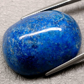 Lápis-lazúli azul real Natural 92.58ct, Corte Oval, Translúcido