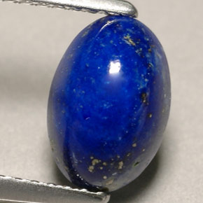 Lápis-lazúli azul natural 1,58ct, corte oval, opaco