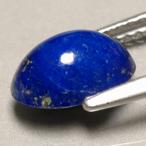 Lápis-lazúli azul natural 1,58ct, corte oval, opaco