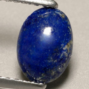 Lápis-lazúli azul natural 0,81ct, corte oval, opaco