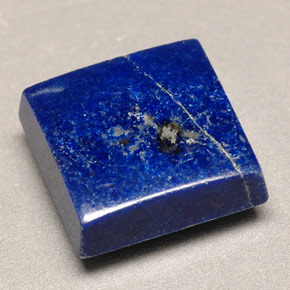 Lápis-lazúli azul natural 4,52ct, quadrado, opaco