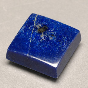 Lápis-lazúli azul natural 4,52ct, quadrado, opaco