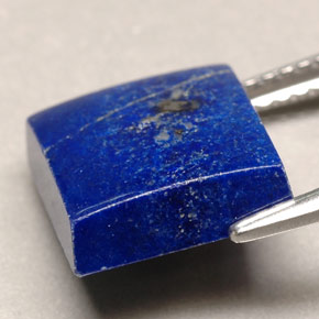 Lápis-lazúli azul natural 4,52ct, quadrado, opaco