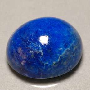 Lápis-lazúli azul natural 5,83ct, corte oval, opaco
