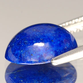 Lápis-lazúli azul natural 1,87ct, corte oval, opaco