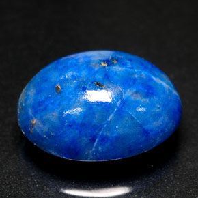 Lápis-lazúli azul natural 5,76ct, corte oval, opaco