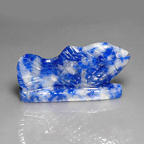 Lápis-lazúli azul natural 33,70ct, forma extravagante, opaco