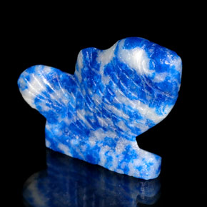 Lápis-lazúli azul natural 26,35ct, forma extravagante, opaco