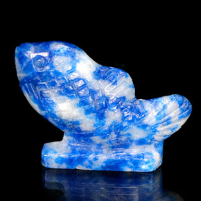 Lápis-lazúli azul natural 26,35ct, forma extravagante, opaco
