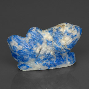 Lápis-lazúli azul natural 28,02ct, forma extravagante, opaco