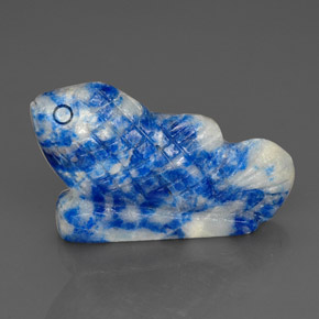Lápis-lazúli azul natural 29,02ct, forma extravagante, opaco
