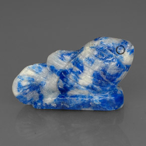 Lápis-lazúli azul natural 29,02ct, forma extravagante, opaco