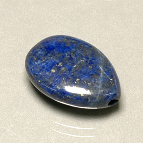 Lápis-lazúli azul natural 6,06ct, formato de pêra, opaco