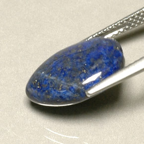 Lápis-lazúli azul natural 6,06ct, formato de pêra, opaco