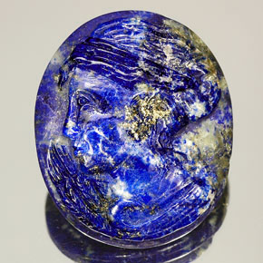Lápis-lazúli azul natural 48,98ct, forma extravagante, opaco