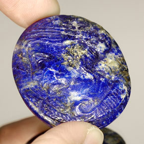 Lápis-lazúli azul natural 48,98ct, forma extravagante, opaco