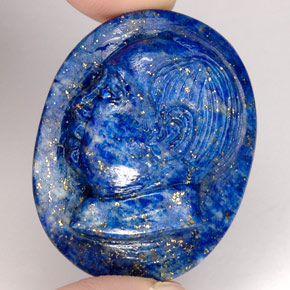 Lápis-lazúli azul natural 55,96ct, forma extravagante, opaco