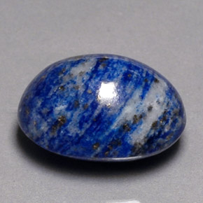 Lápis-lazúli azul natural 9,20ct, corte oval, opaco