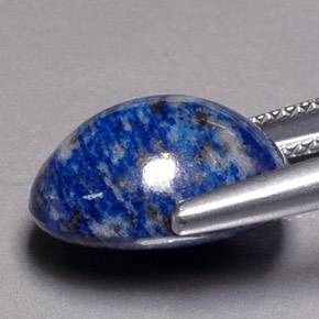 Lápis-lazúli azul natural 9,20ct, corte oval, opaco