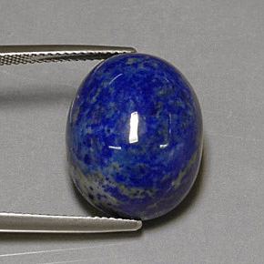 Lápis-lazúli azul natural 25,84ct, corte oval, opaco