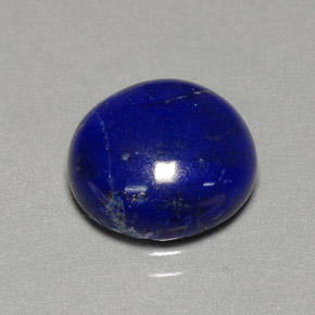 Lápis-lazúli azul natural 5,37ct, corte redondo, opaco