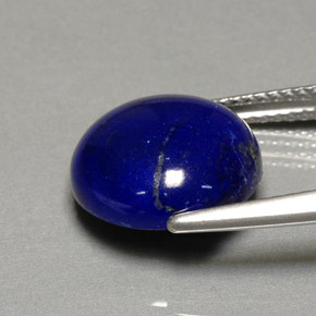 Lápis-lazúli azul natural 5,37ct, corte redondo, opaco