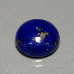 Lápis-lazúli azul natural 5,64ct, corte redondo, opaco