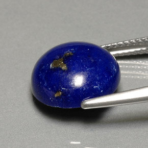 Lápis-lazúli azul natural 5,64ct, corte redondo, opaco