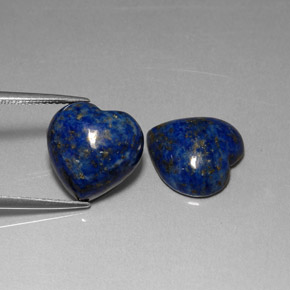 Pedras preciosas de lápis-lazúli azul natural de  ct, formato de coração, opaco