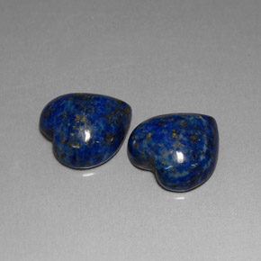 Pedras preciosas de lápis-lazúli azul natural de  ct, formato de coração, opaco