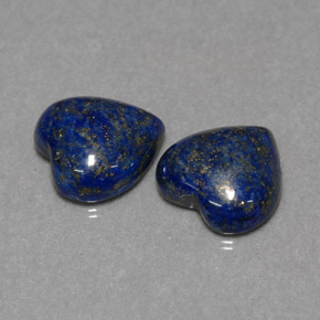 Pedras preciosas de lápis-lazúli azul natural de  ct, formato de coração, opaco